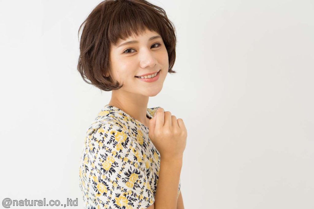 医療用ウィッグ女性栗毛色